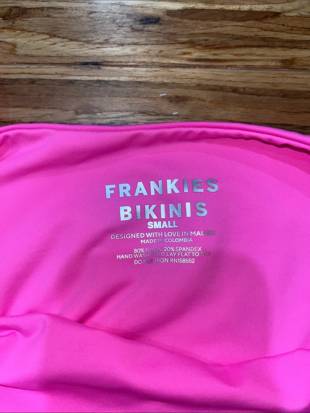 Frankies Bikinis Gemma Hot Pink Wrap-Style One-Piece Swimsuit Size Small NEW